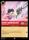 Disney Lorcana Trading Card Game Into the Inklands WEBBY VANDERQUACK Enthusiastic Duck
