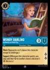 Disney Lorcana Trading Card Game Into the Inklands WENDY DARLING Authority on Peter Pan