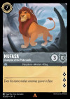 Disney Lorcana Trading Card Game Into the Inklands MUFASA Champion of the Pride Lands