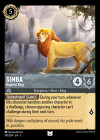 Disney Lorcana Trading Card Game Into the Inklands SIMBA Rightful King