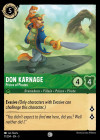 Disney Lorcana Trading Card Game Into the Inklands DON KARNAGE Prince of Pirates