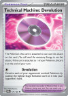 Pokémon Trading Card Game Paradox Rift Technical Machine: Devolution