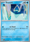 Pokémon Trading Card Game Paradox Rift Snorunt