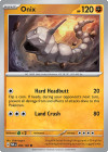 Pokémon Trading Card Game Paradox Rift Onix