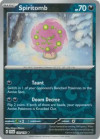 Pokémon Trading Card Game Scarlet & Violet Spiritomb (Rev. Holo)