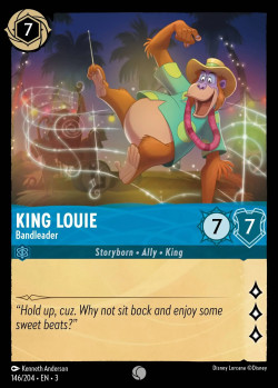 Disney Lorcana Trading Card Game Into the Inklands KING LOUIE Bandleader
