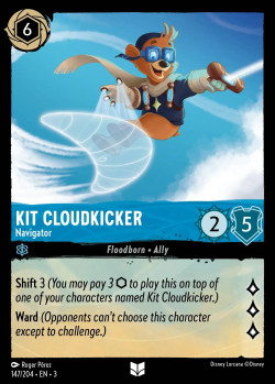 Disney Lorcana Trading Card Game Into the Inklands KIT CLOUDKICKER Navigator
