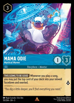Disney Lorcana Trading Card Game Into the Inklands MAMA ODIE Mystical Maven