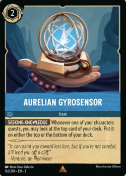 Disney Lorcana Trading Card Game Into the Inklands AURELIAN GYROSENSOR