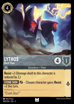 Disney Lorcana Trading Card Game Into the Inklands LYTHOS Rock Titan