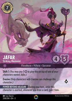 Disney Lorcana Trading Card Game Into the Inklands JAFAR Striking Illusionist