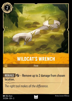 Disney Lorcana Trading Card Game Into the Inklands WILDCAT'S WRENCH