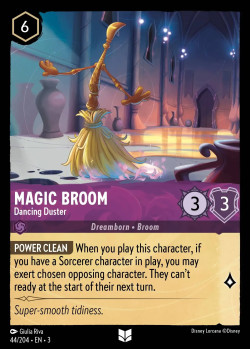 Disney Lorcana Trading Card Game Into the Inklands MAGIC BROOM Dancing Duster