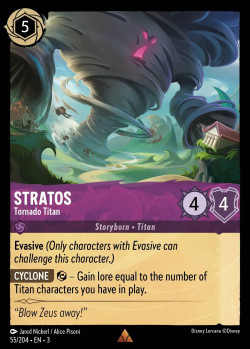 Disney Lorcana Trading Card Game Into the Inklands STRATOS Tornado Titan