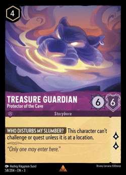Disney Lorcana Trading Card Game Into the Inklands TREASURE GUARDIAN Protector of the Cave