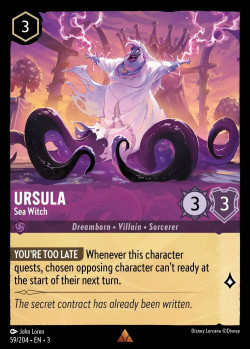 Disney Lorcana Trading Card Game Into the Inklands URSULA Sea Witch
