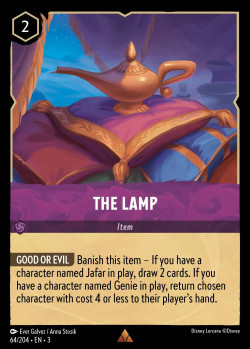 Disney Lorcana Trading Card Game Into the Inklands THE LAMP