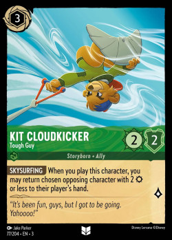 Disney Lorcana Trading Card Game Into the Inklands KIT CLOUDKICKER Tough Guy