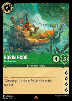 Disney Lorcana Trading Card Game Into the Inklands ROBIN HOOD Daydreamer
