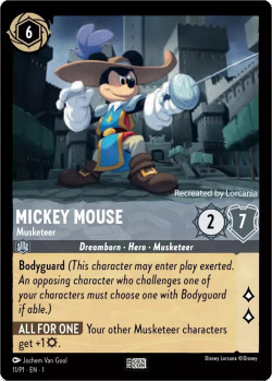 Disney Lorcana Trading Card Game Promos MICKEY MOUSE Musketeer
