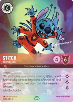 Disney Lorcana Trading Card Game Promos STITCH Abomination