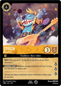 Disney Lorcana Trading Card Game Promos STITCH Rock Star