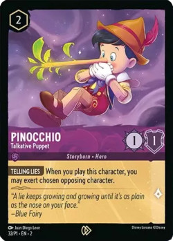Disney Lorcana Trading Card Game Promos PINOCCHIO Talkative Puppet