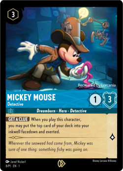 Disney Lorcana Trading Card Game Promos MICKEY MOUSE