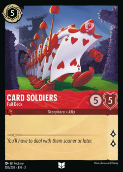 Disney Lorcana Trading Card Game Rise of the Floodborn CARD SOLDIERS Full Deck