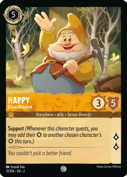 Disney Lorcana Trading Card Game Rise of the Floodborn HAPPY Good