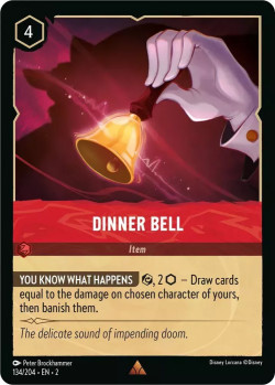 Disney Lorcana Trading Card Game Rise of the Floodborn DINNER BELL