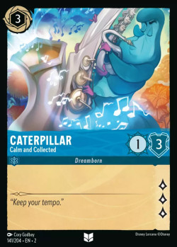 Disney Lorcana Trading Card Game Rise of the Floodborn CATERPILLAR Calm and Collected