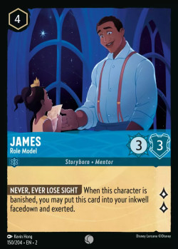 Disney Lorcana Trading Card Game Rise of the Floodborn JAMES Role Model