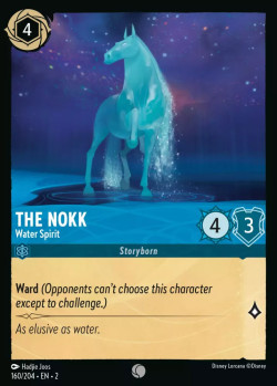 Disney Lorcana Trading Card Game Rise of the Floodborn THE NOKK Water Spirit