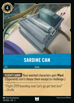 Disney Lorcana Trading Card Game Rise of the Floodborn SARDINE CAN