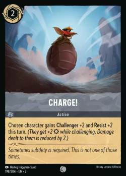 Disney Lorcana Trading Card Game Rise of the Floodborn CHARGE!
