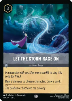 Disney Lorcana Trading Card Game Rise of the Floodborn LET THE STORM RAGE ON