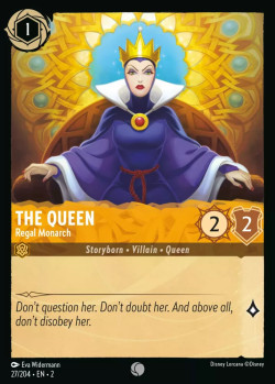 Disney Lorcana Trading Card Game Rise of the Floodborn THE QUEEN Regal Monarch