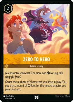 Disney Lorcana Trading Card Game Rise of the Floodborn ZERO TO HERO