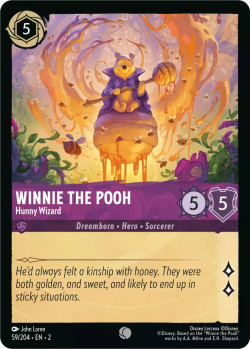 Disney Lorcana Trading Card Game Rise of the Floodborn WINNIE THE POOH Hunny Wizard