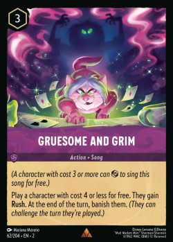 Disney Lorcana Trading Card Game Rise of the Floodborn GRUESOME AND GRIM