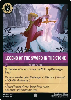 Disney Lorcana Trading Card Game Rise of the Floodborn LEGEND OF THE SWORD IN THE STONE