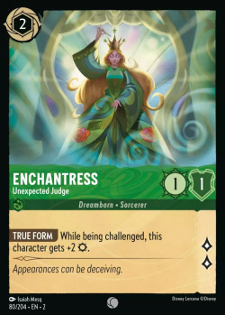 Disney Lorcana Trading Card Game Rise of the Floodborn ENCHANTRESS Unexpected Judge