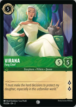 Disney Lorcana Trading Card Game Rise of the Floodborn VIRANA Fang Chief