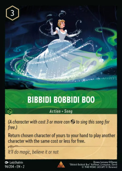 Disney Lorcana Trading Card Game Rise of the Floodborn BIBBIDI BOBBIDI BOO
