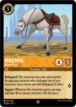 Disney Lorcana Trading Card Game The First Chapter MAXIMUS Palace Horse