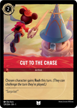 Disney Lorcana Trading Card Game The First Chapter CUT TO THE CHASE