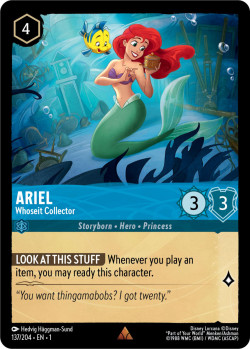 Disney Lorcana Trading Card Game The First Chapter ARIEL Whoseit Collector