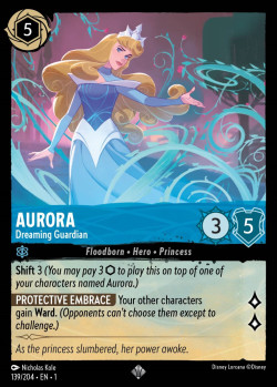 Disney Lorcana Trading Card Game The First Chapter AURORA Dreaming Guardian