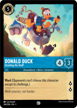Disney Lorcana Trading Card Game The First Chapter DONALD DUCK Strutting His Stuff